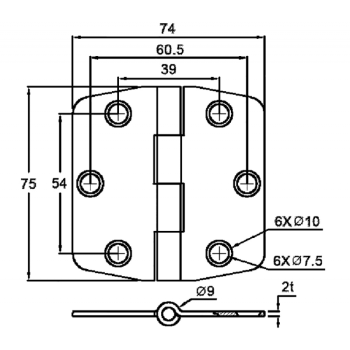 CERNIERA INOX 316 CON COPERTURA