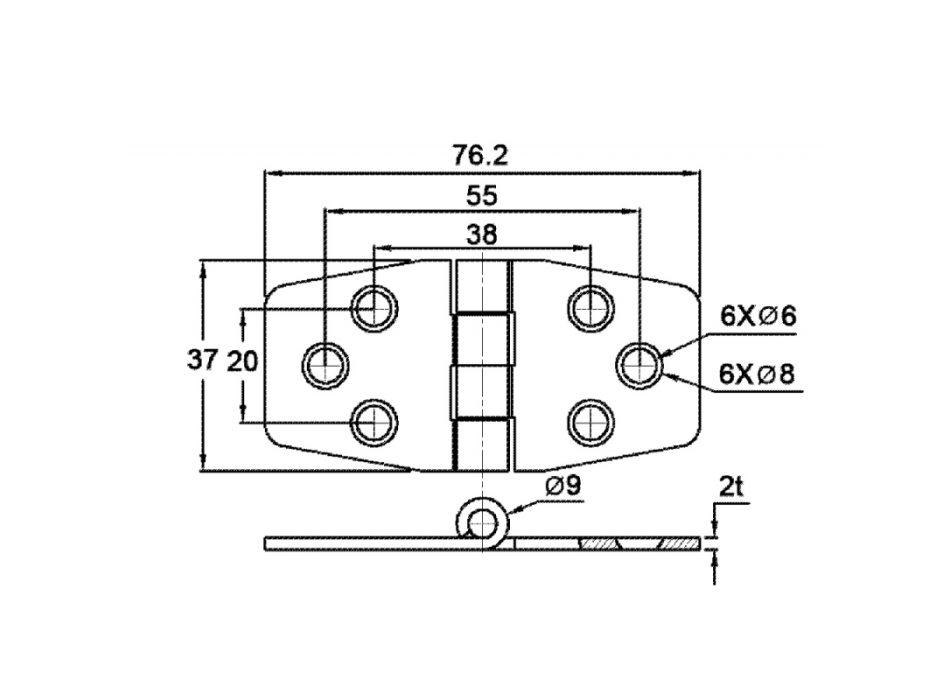 CERNIERA INOX 316 CON COPERTURA