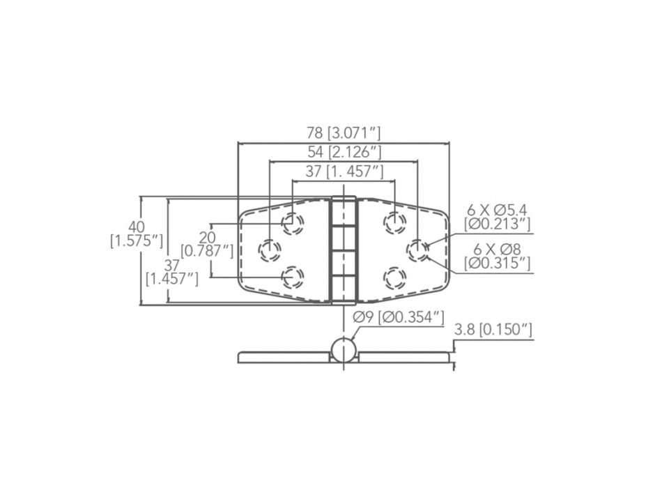 CERNIERA INOX 316 CON COPERTURA