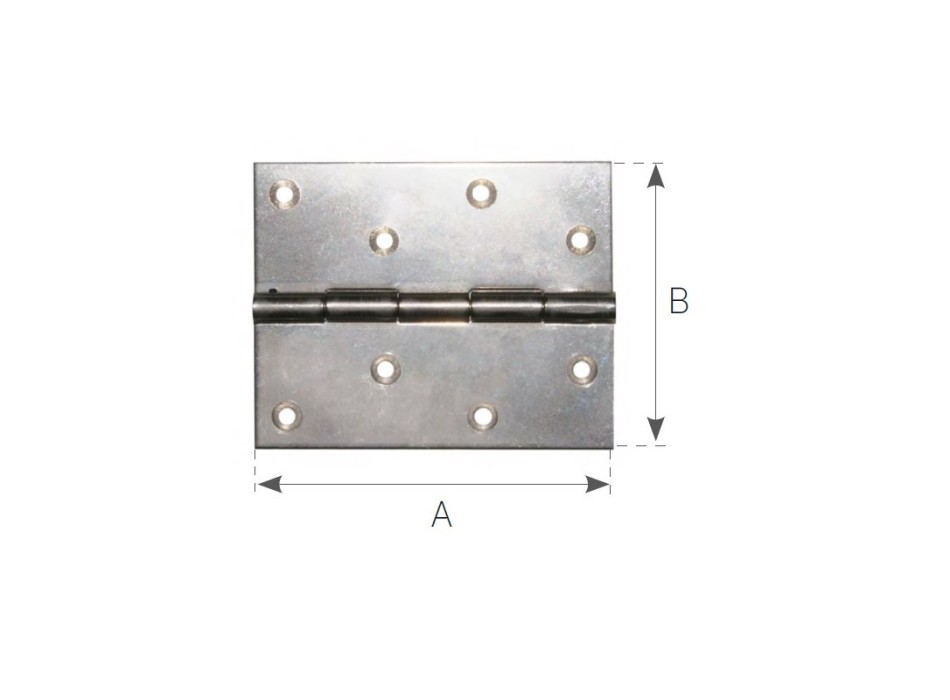 CERNIERA INOX A LIBRETTO MM.100x100