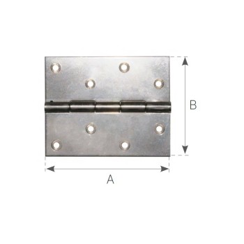 CERNIERA INOX A LIBRETTO MM.100x80