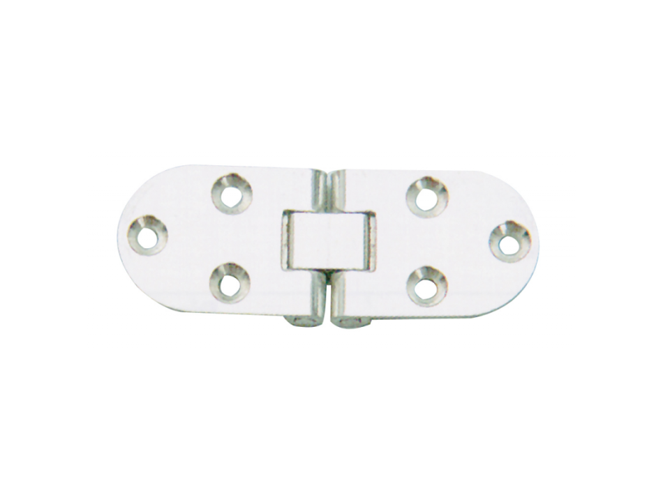 CERNIERA INOX CON ARRESTO MM.80X30