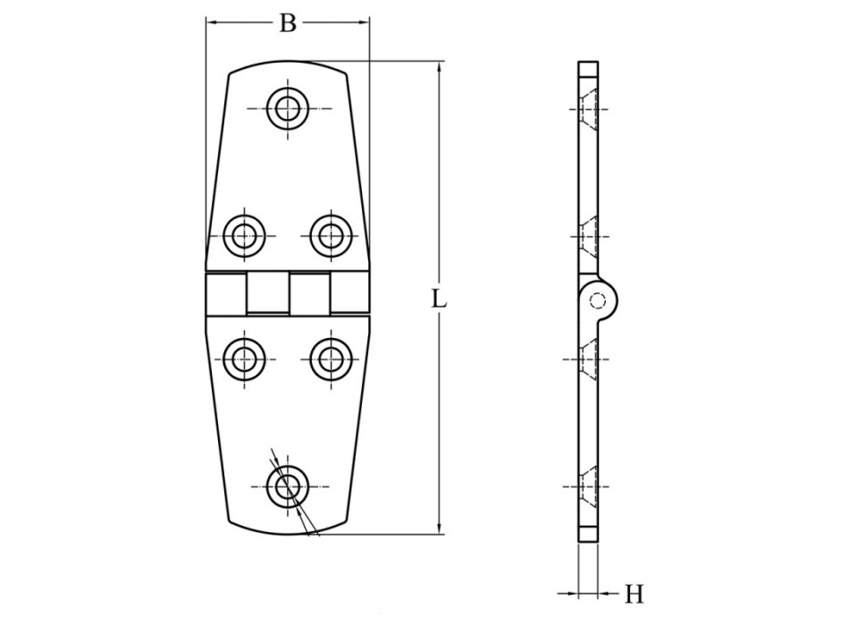 CERNIERA INOX MM.76X38