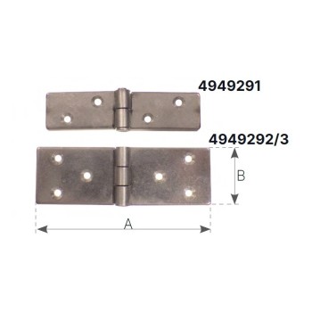 CERNIERA INOX MM.80X20