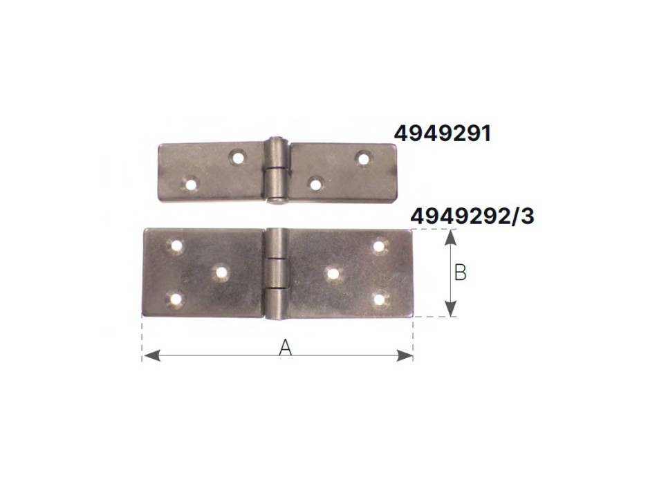 CERNIERA INOX MM.90X30