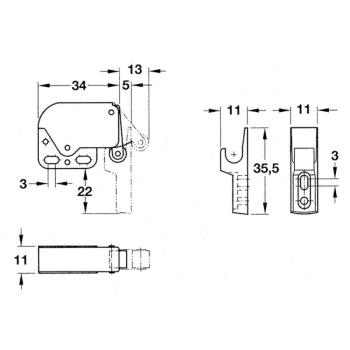 CHIUSURA A SCATTO "MINI LATCH"