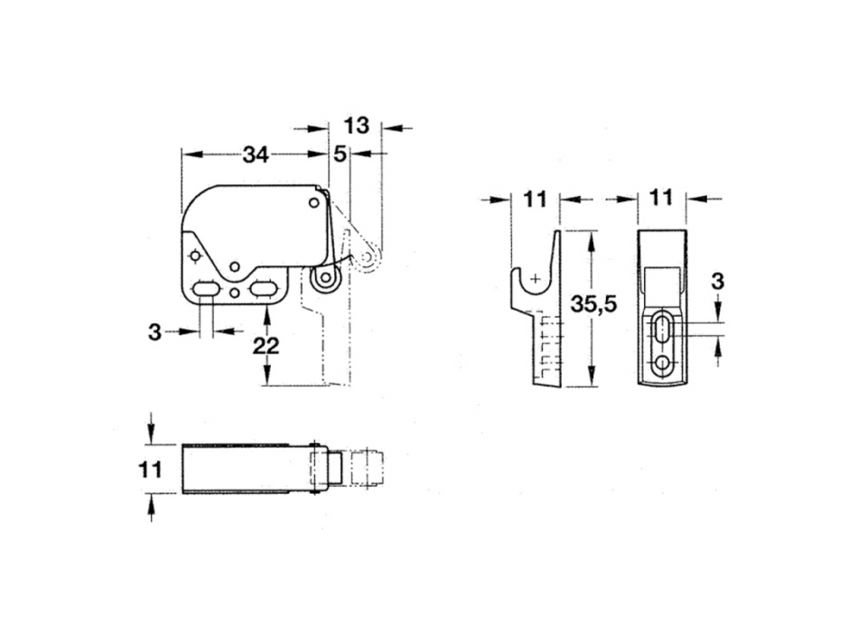 CHIUSURA A SCATTO "MINI LATCH"
