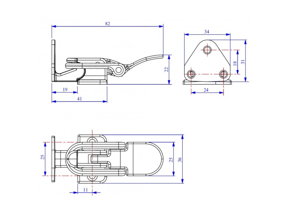 CHIUSURA A SQUADRA OTTONE CROMATO