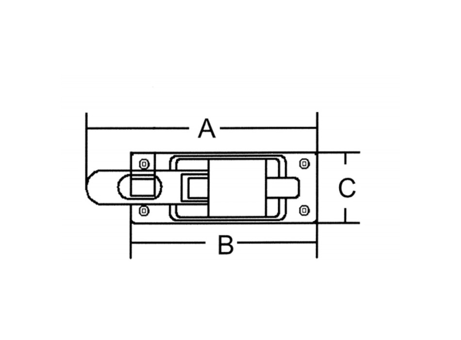 CHIUSURA CON PORTALUCCHETTO INOX