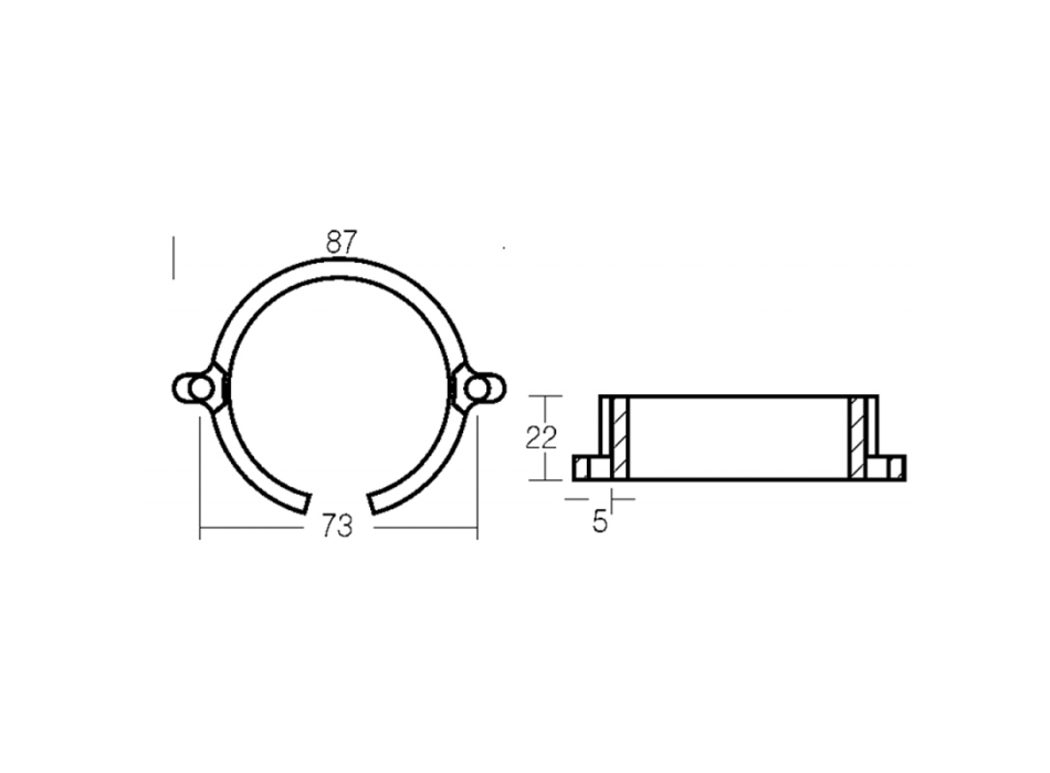 COLLARE IN ALLUMINIO
