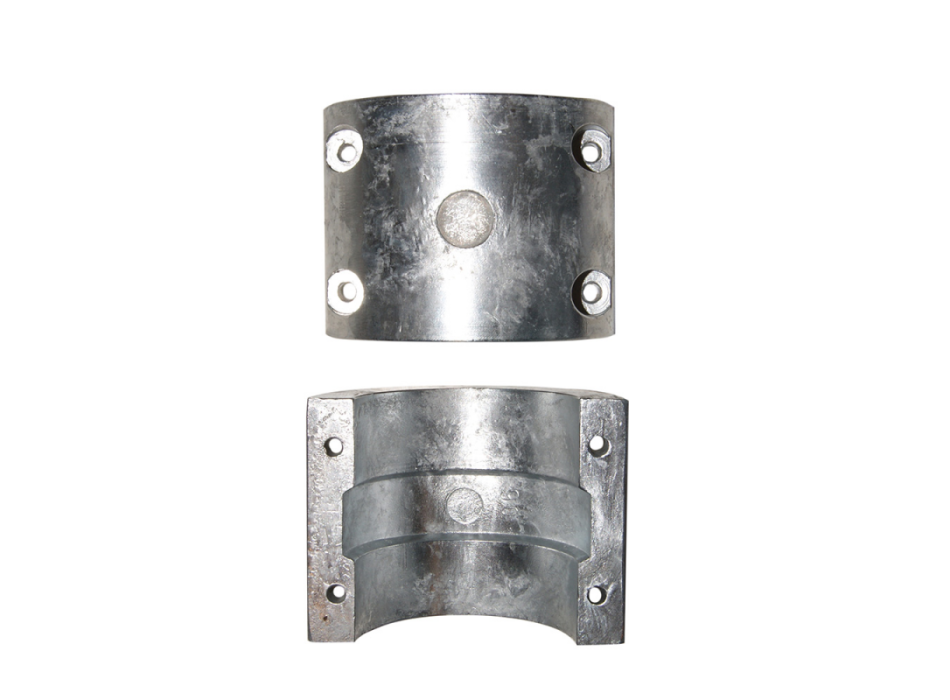 COLLARE IN ZINCO PER ASSE Ø MM.90