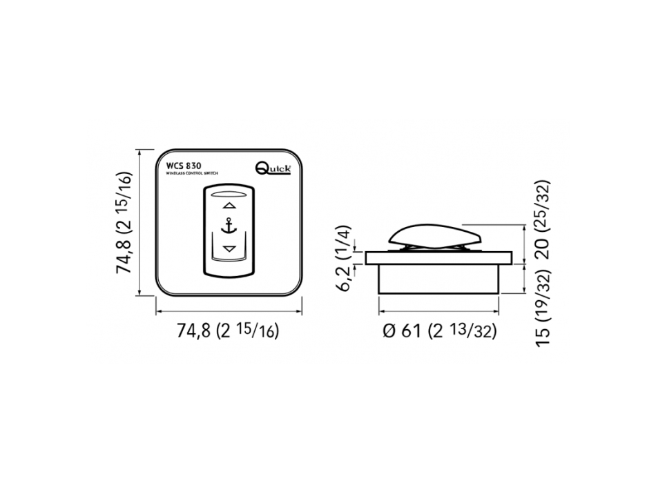 COMANDO DA PLANCIA WCS830