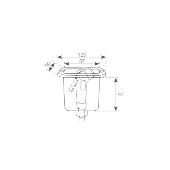 CONTENITORE PORTA DOCCIA IN PVC