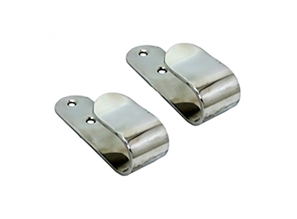 COPPIA DI GANCI IN ACCIAIO INOX