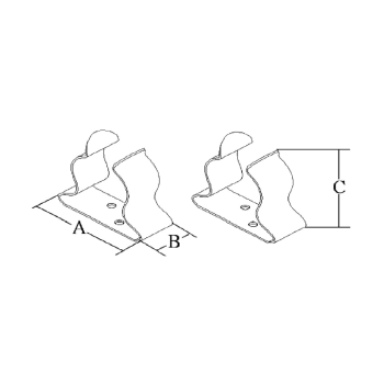 COPPIA DI GANCI IN ACCIAIO INOX