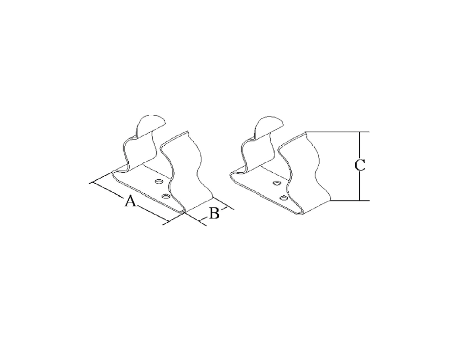 COPPIA DI GANCI IN ACCIAIO INOX