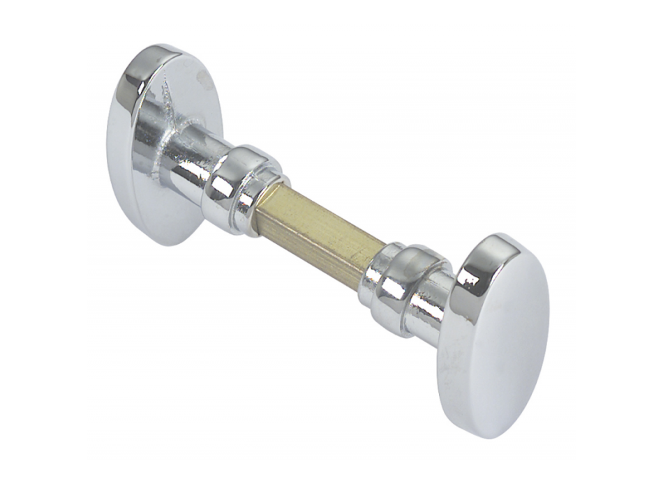 COPPIA POMOLI IN OTTONE CROMATO