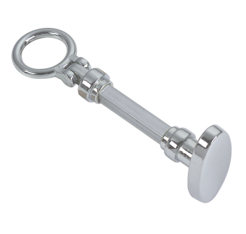 COPPIA POMOLO E ANELLO IN OTTONE CROMATO