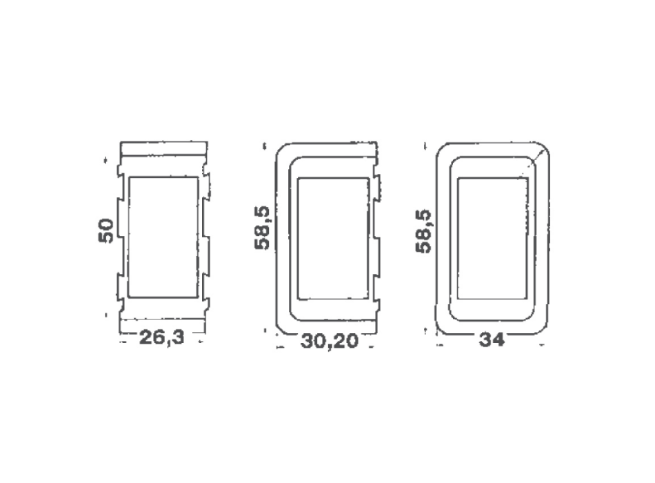 CORNICE TERMINALE DX/SX