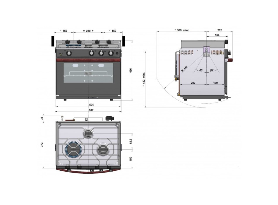 CUCINA CON FORNO/GRILL GASCOGNE