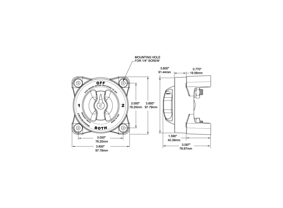 DEVIATORE 0-1-2-BOTH SERIE HD