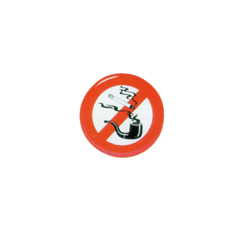 DIVIETO DI FUMARE A BORDO IN RILIEVO Ø MM. 80