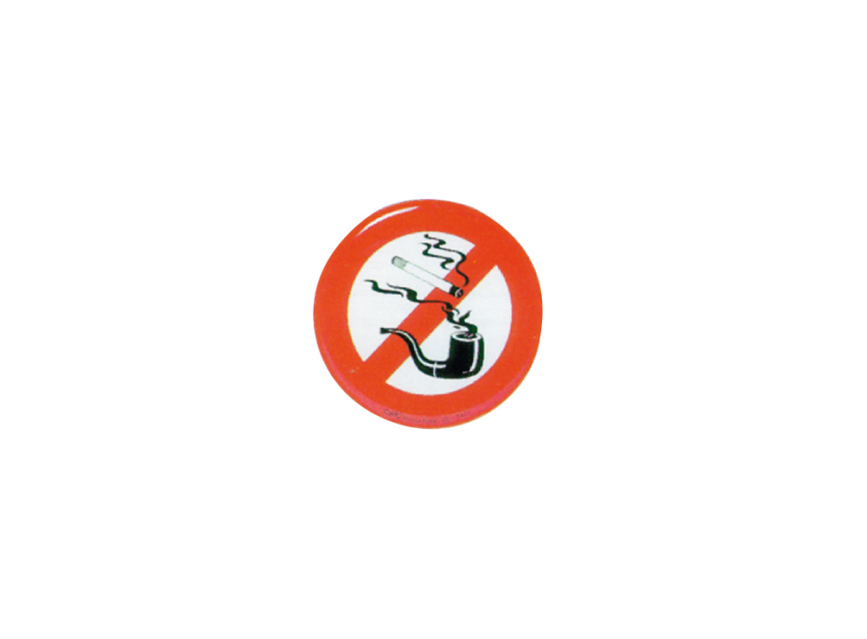 DIVIETO DI FUMARE A BORDO IN RILIEVO Ø MM. 80