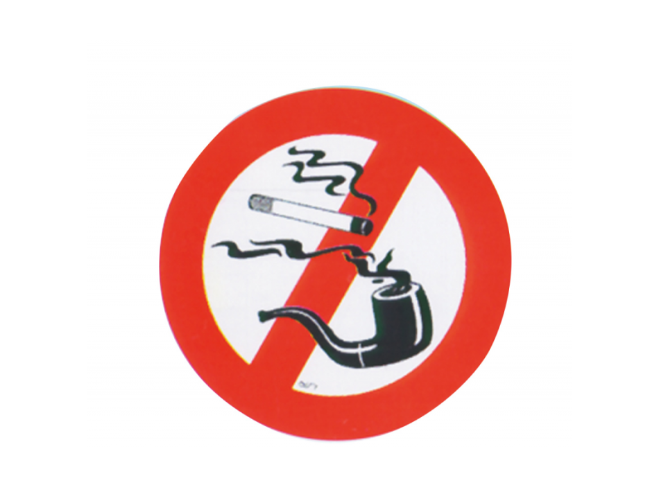 DIVIETO DI FUMARE A BORDO Ø MM. 150