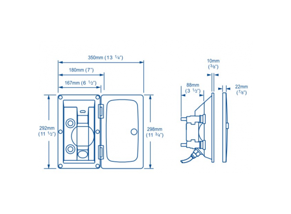 DOCCIA AD INCASSO RINSE