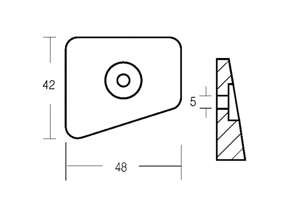 DOPPIA PLACCA IN ZINCO