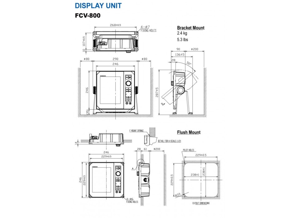 ECOSCANDAGLIO FURUNO FCV-800