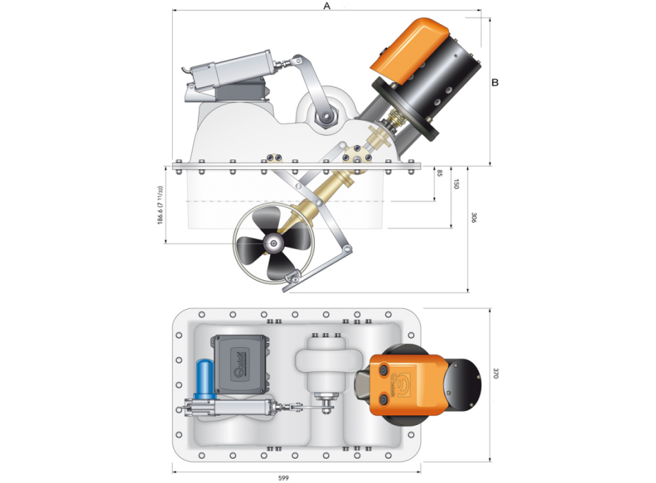 ELICA RETRATTILE BTQR 185-65KG 12V