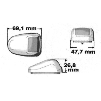 FANALE BIANCO A LUCE ROSSA