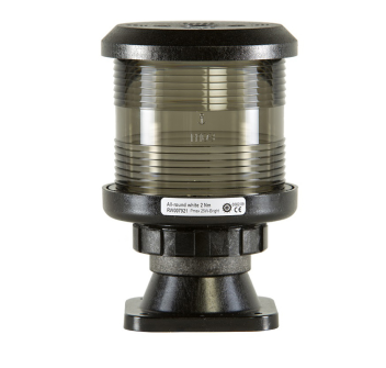 FANALE NERO A LUCE BIANCA 360°