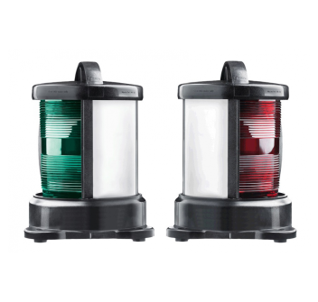 FANALE NERO A LUCE ROSSA