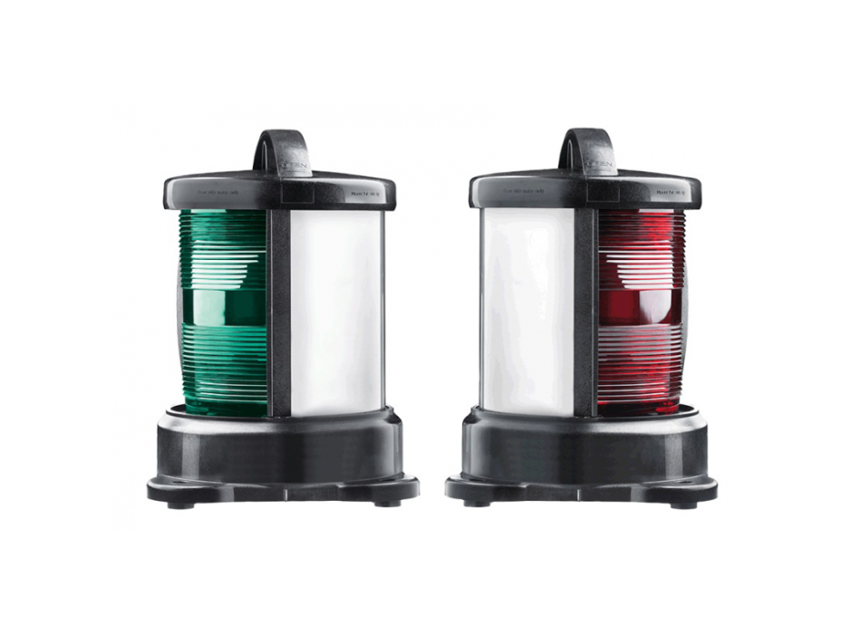 FANALE NERO A LUCE VERDE