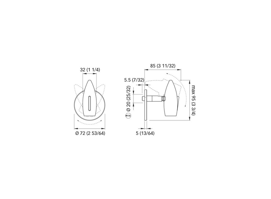 FARETTO ORIENTABILE NICOLE
