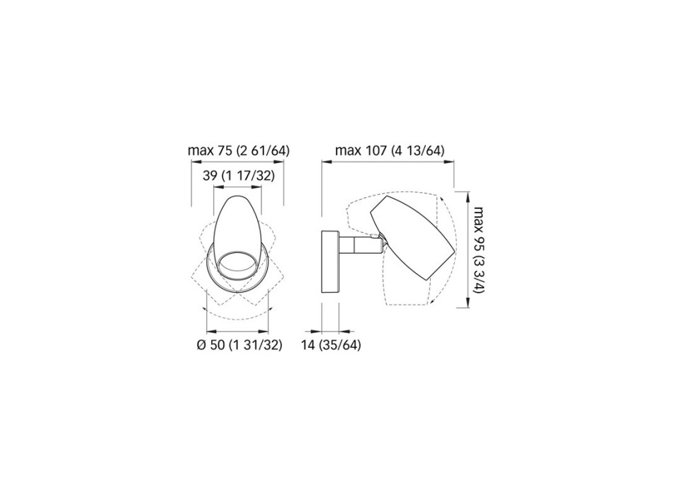 FARETTO ORIENTABILE OLIVIA