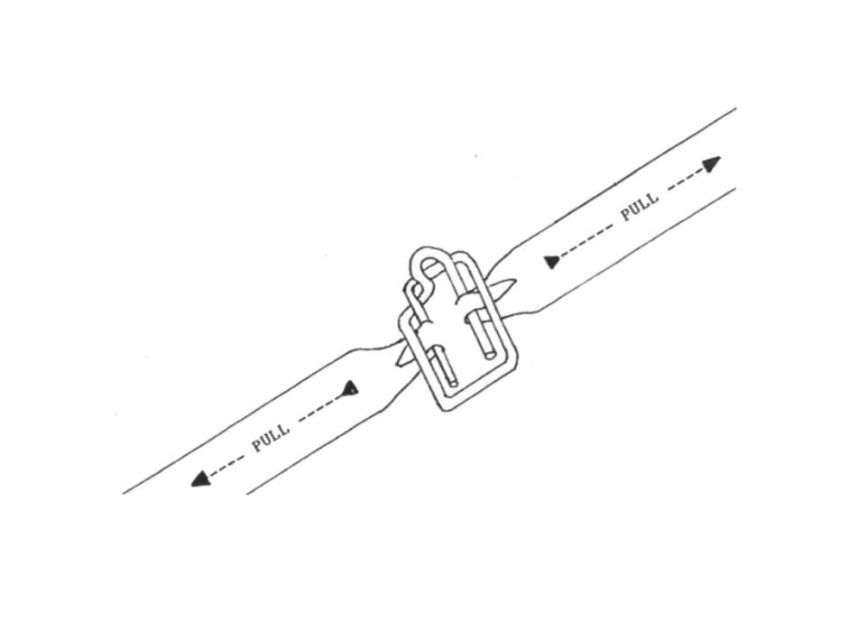 FIBBIA BLOCCA REGGETTA - CF 100 PEZZI