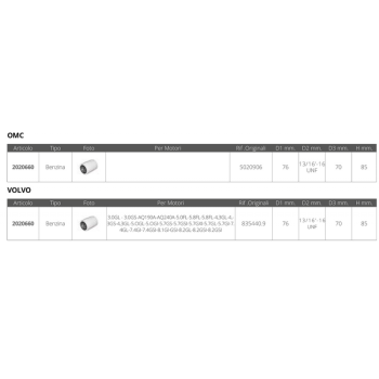 FILTRO BENZINA OMC  VOLVO