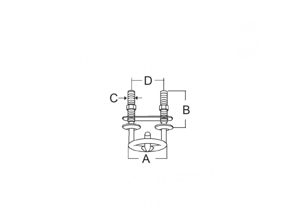 GANCIO TRAINO SCI INOX