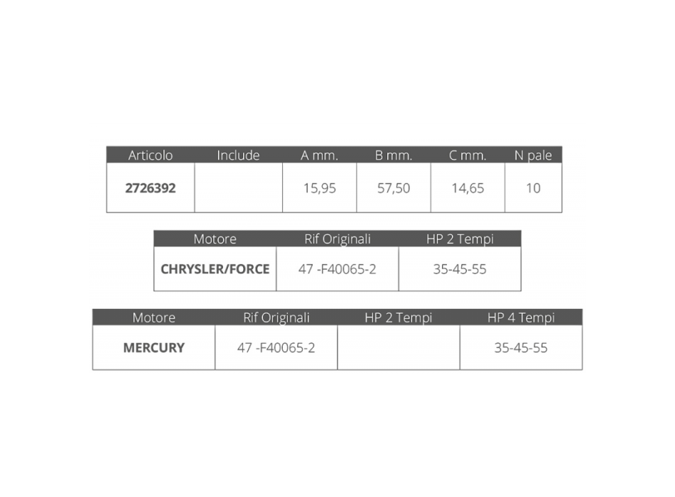 GIR. MERCURY-FORCE R.O. 47-F40065-2