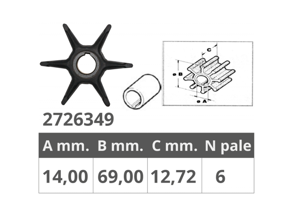 GIRANTE EVINRUDE 2T 9.5-10HP