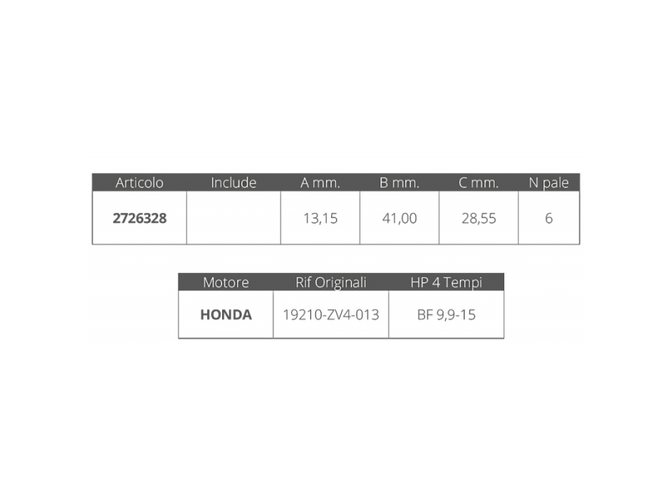 GIRANTE HONDA 4T 5-7,5-8-10 HP