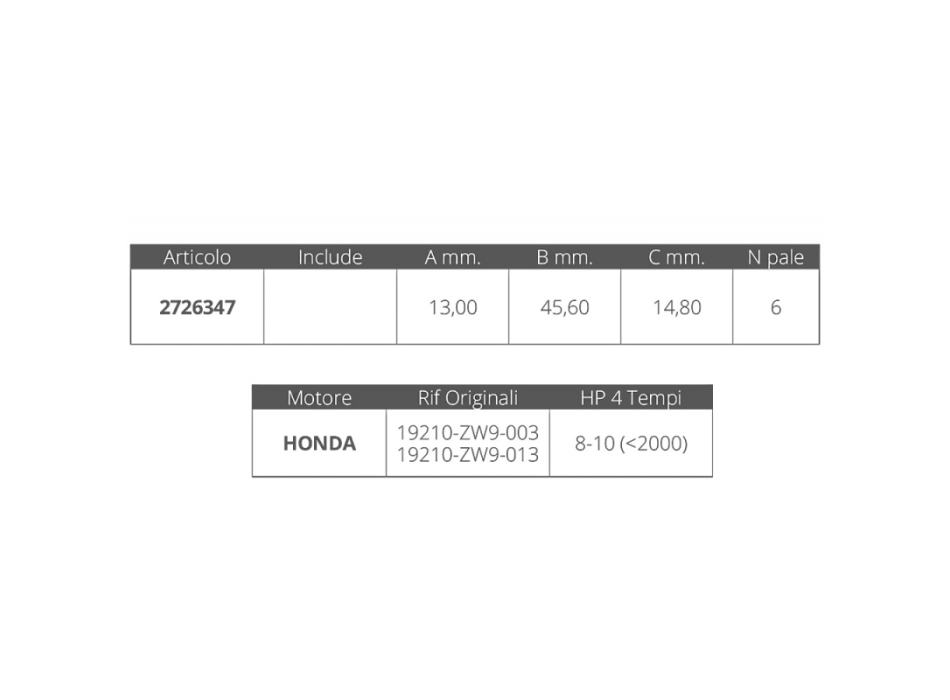 GIRANTE HONDA  4T 8-10HP