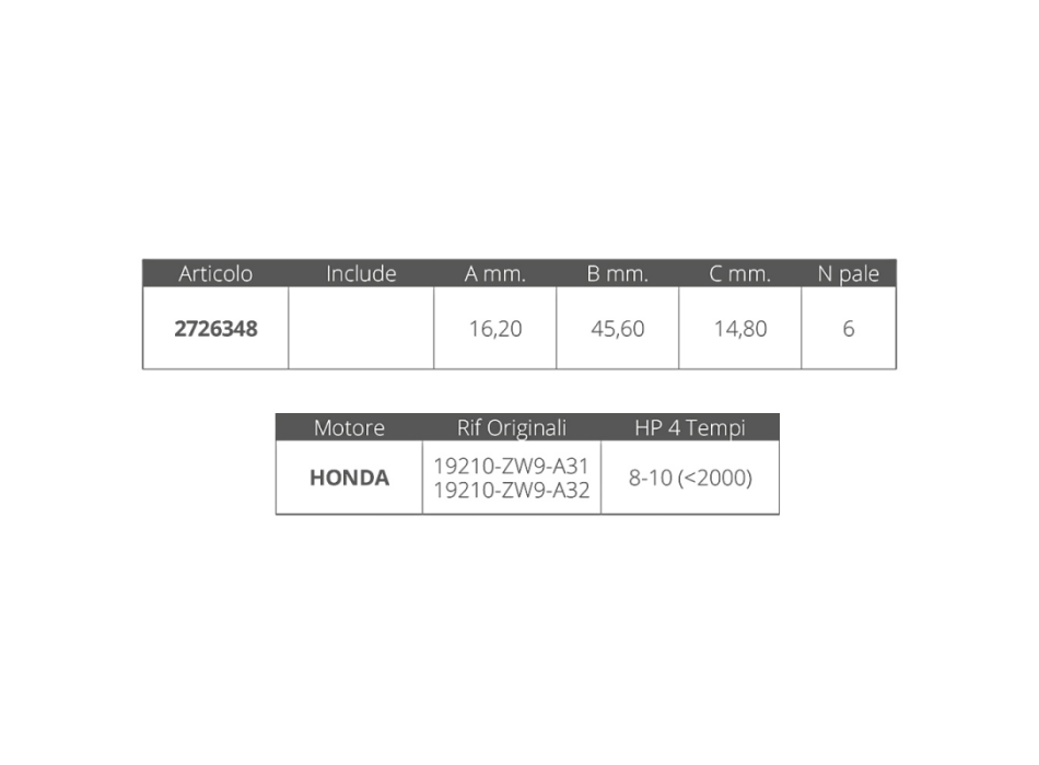 GIRANTE HONDA 4T 8-10HP