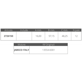 GIRANTE JABSCO 13554-6001