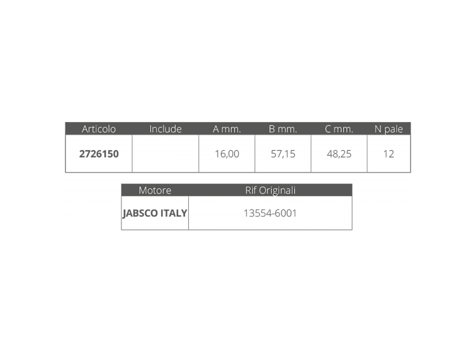 GIRANTE JABSCO 13554-6001