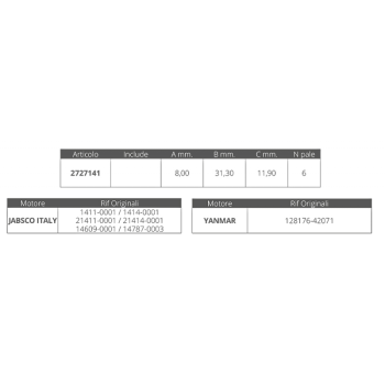 GIRANTE JABSCO 1411-21411 YAN.128176-42071