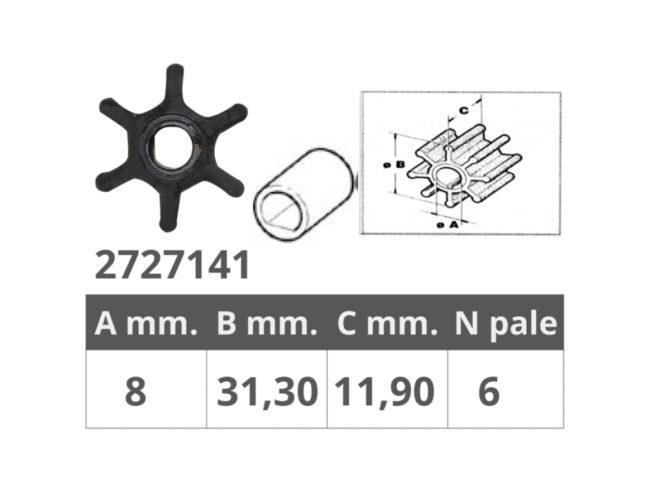 GIRANTE JABSCO 1411-21411 YAN.128176-42071